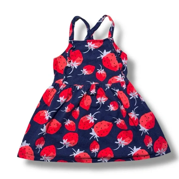 Toddler Girls Strawberry Sundress EUC - Picture 1 of 3